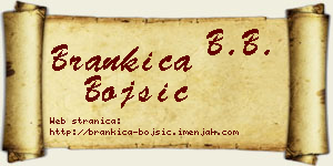 Brankica Bojšić vizit kartica